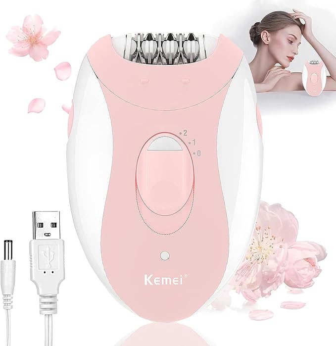 Epilator for Women, Epilators Hair Removal for Women Face with 2 Speeds, Glabrouse Skin Epilator Face Trimmer Device, Facial Hair Removal for Face Legs Arms Armpit Bikini