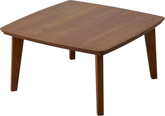KEN JAPAN US-KLY Kotatsu Heater Table Low-Lying Dining and Work Desk (Square W29.5 xD29.5 xH15.4 Inchies, Brown)