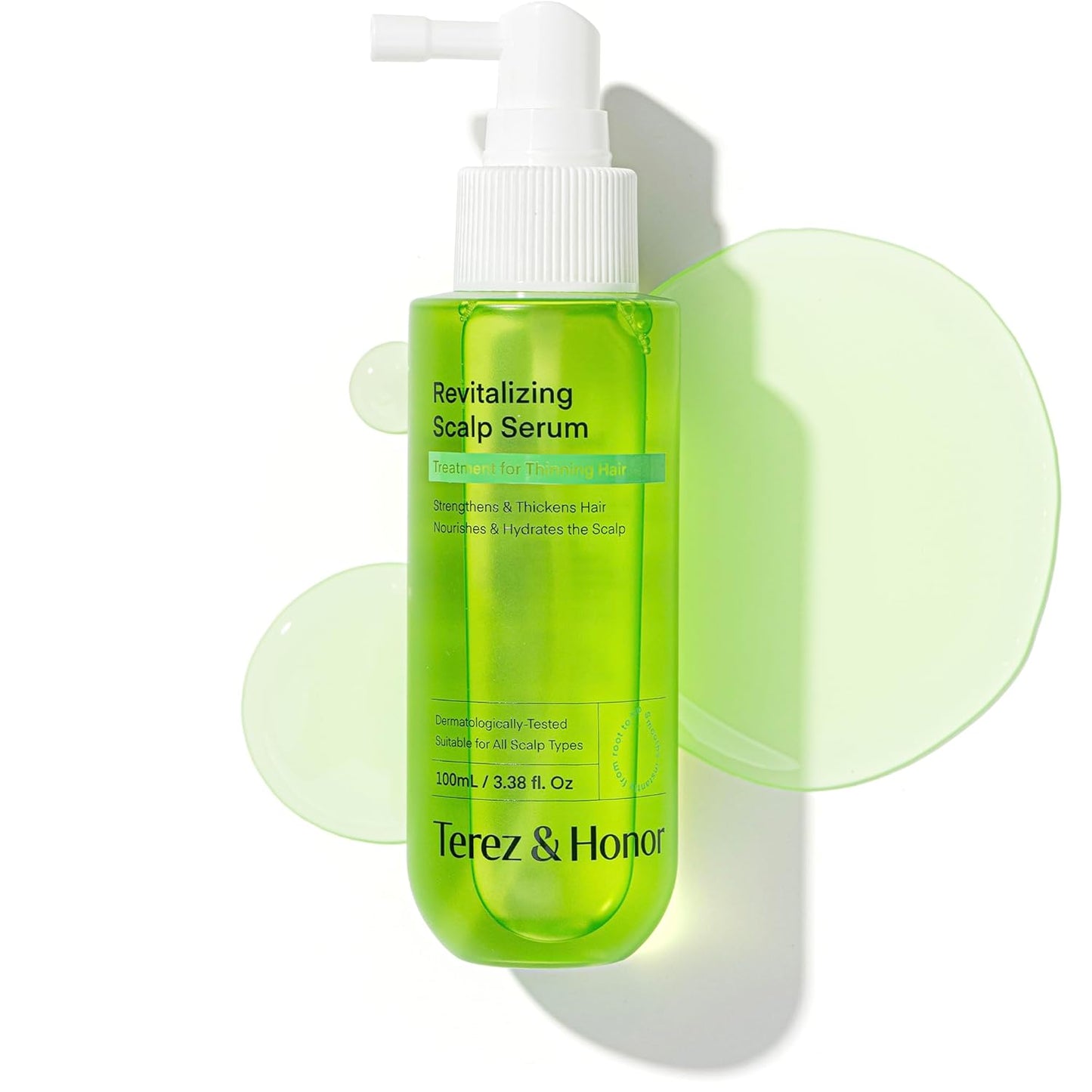 Scalp Serum Hair Growth Spray - Korean Leave-In Vegan Tonic with Niacinamide & Panthenol to Strengthen Roots, Thicken Hair, Hydrate & Nourish Scalp, Reduce Thinning