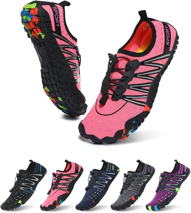 ziitop Water Shoes for Men Women Beach Barefoot Swim Rock Climbing Pool Shoes Socks, Anti-Slip Breathable Quick Dry Lightw...