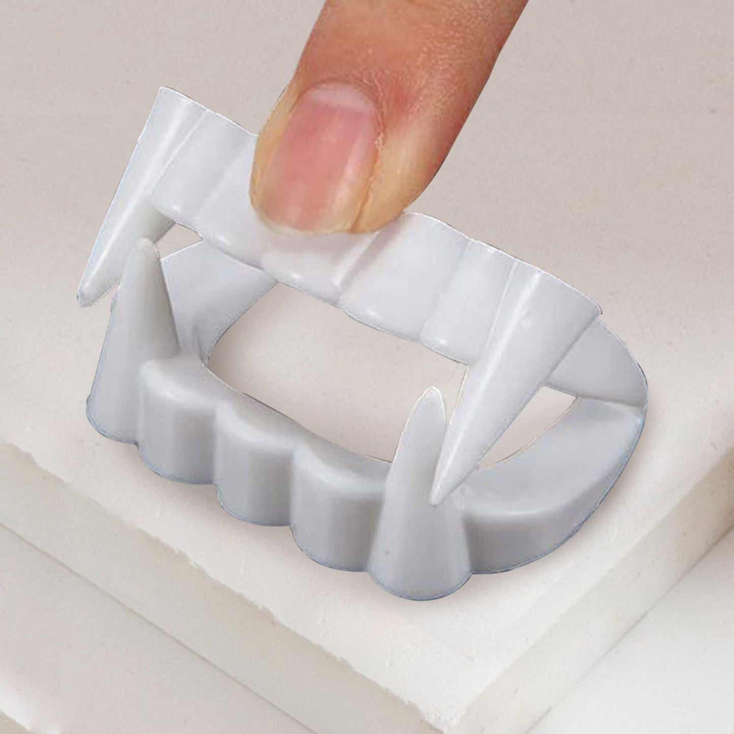 DELIGHTBOX 12 Vampire Fangs Plastic Teeth, Werewolf Masquerade Teeth Dress Up Costume Fangs Halloween Cosplay Party Favors for Supplies Masquerade Christmas