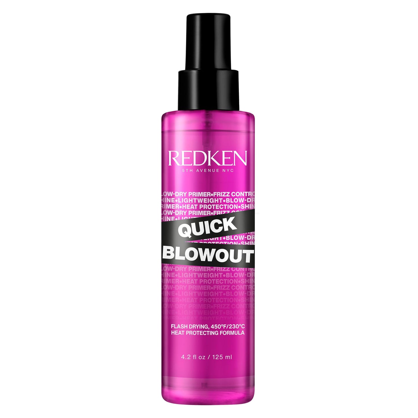 Redken Quick Blowout Heat Protectant Spray | Smooths & Adds Shine | Lightweight Blowdry Styling Primer & Heat Protection for Blo