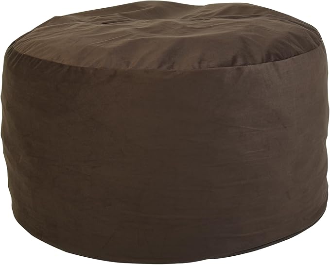 YuppieLife Large Foam Filled Bean Bag Chairs for Kids Teenagers Adults Living Room Gaming Relaxing 4F Machine Washable Lazy Sofa（Chocolate