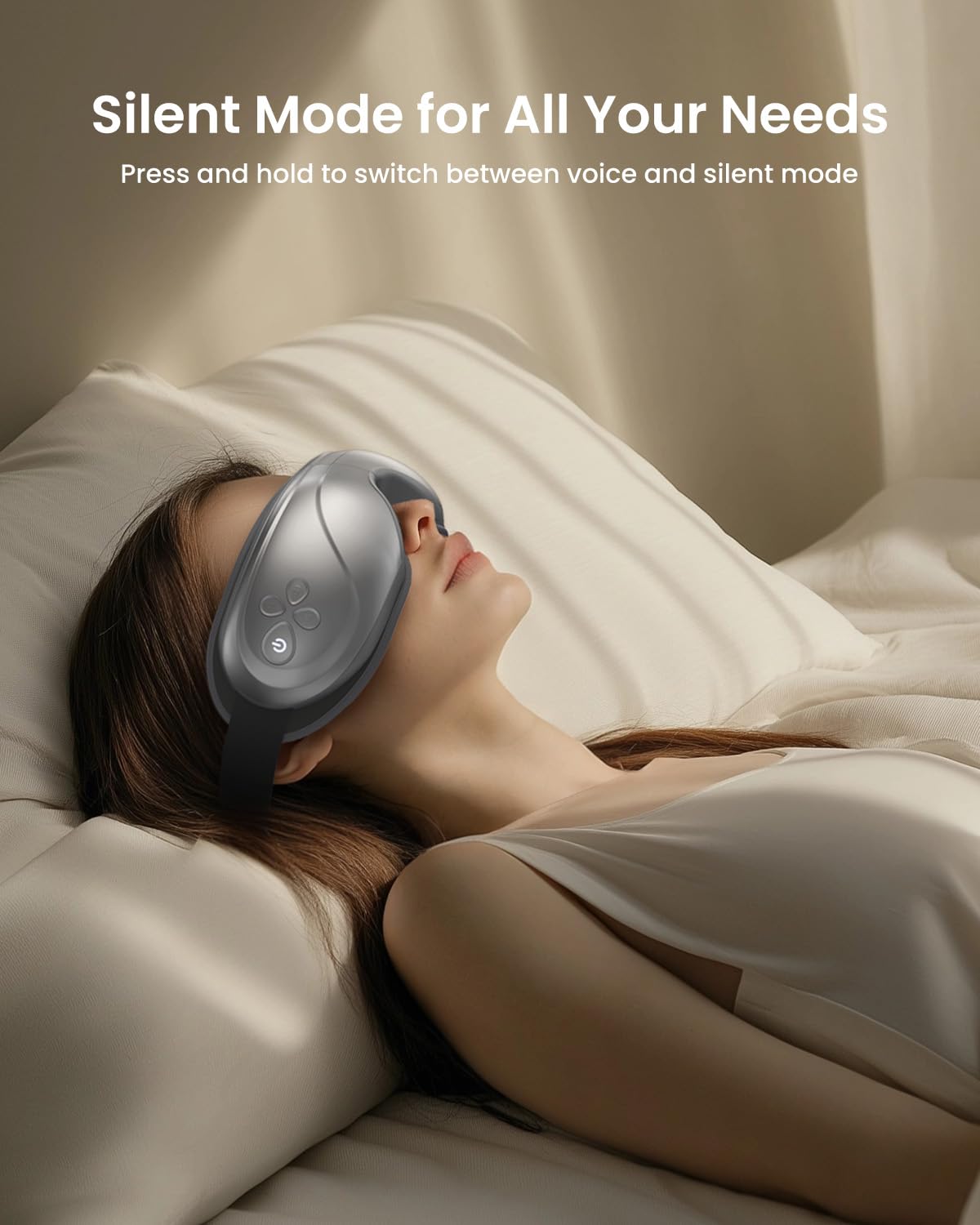 RENPHO Eye Massager with Heat and Cooling, Valentines Day Birthday Gifts for Mom Dad Women Men Heated Eye Mask for Reduce Strain Improve Sleep Eyeris 2