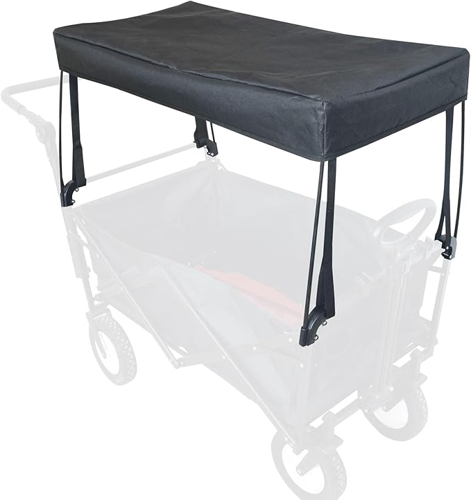 YEEDOIDO C2 Canopy for Wagon Attachment, Awning Shade Cover for Kids Folding Collapsible Beach Utility Push Pull Wagon Car...