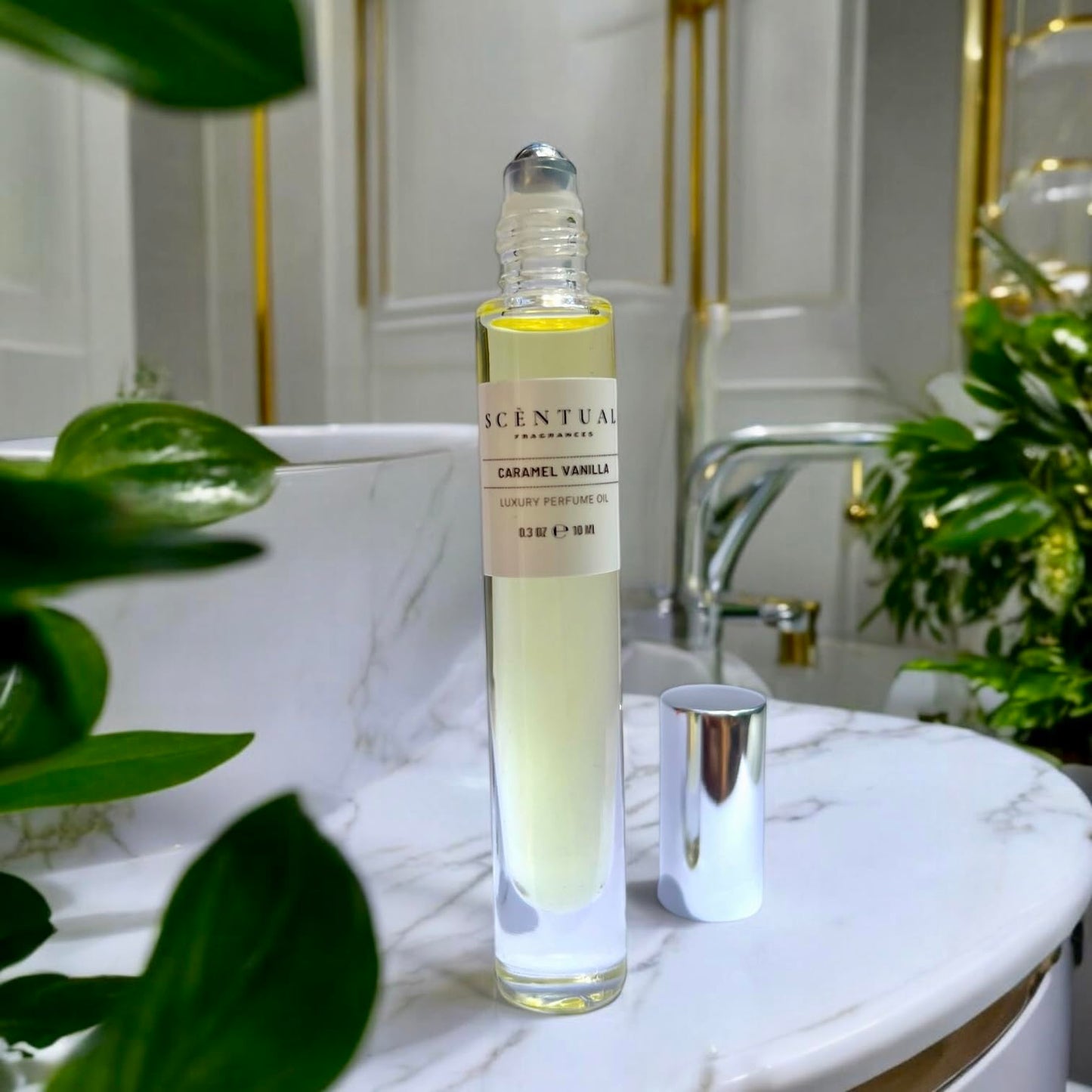 Scentual Fragrances, Luxury Perfume Oil, Ultra-Concentrated Women Roll-On Fragrance Oil, Long Lasting Rollerball Travel Mini Perfume, Vegan, Alcohol & Cruelty Free 10ml (Strawberry Clouds)