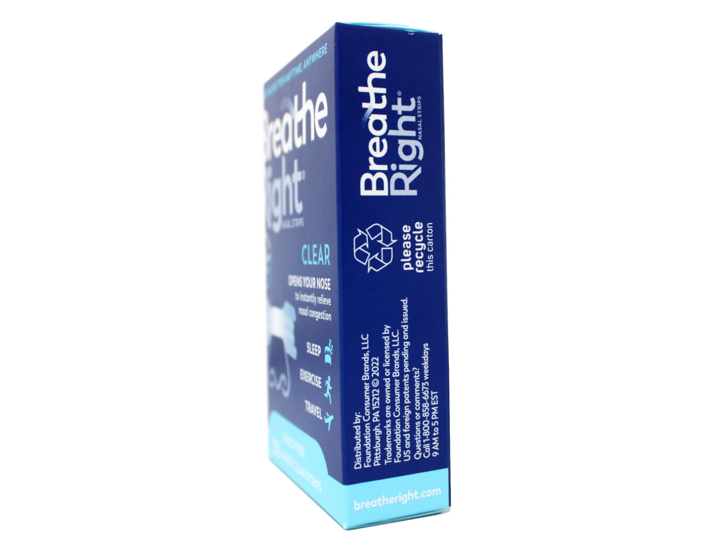 Breathe Right Nasal Strips Clear Large - 30 Strips-2 Count
