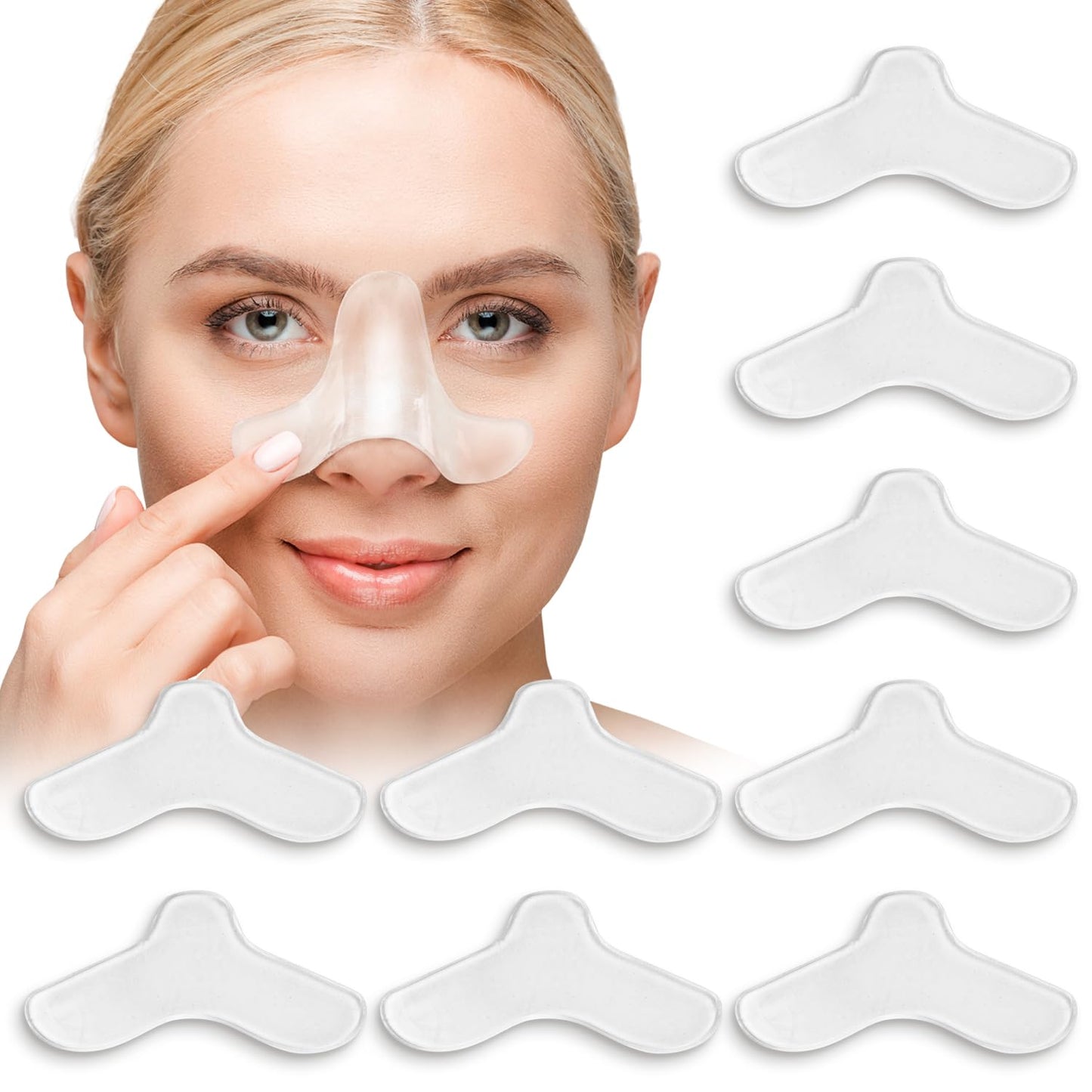 Impresa 10 Count Nose Pads & Nasal Liners - Custom-Trimmable Inserts & Mask Cushion - Secure Seal & CPAP Nasal Pads for Sleep Apnea - Soft Nose Protector