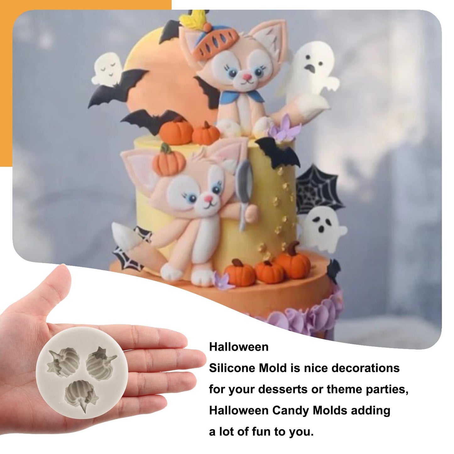 Sijiangmold 3D Pumpkin Mold Fall Maple Leaf Silicone Mold Mini Pumpkin Scarecrow Chocolate Mold Halloween Thanksgiving Cake Molds For Cake Decorating Cupcake Topper Gum Paste Set Of 7