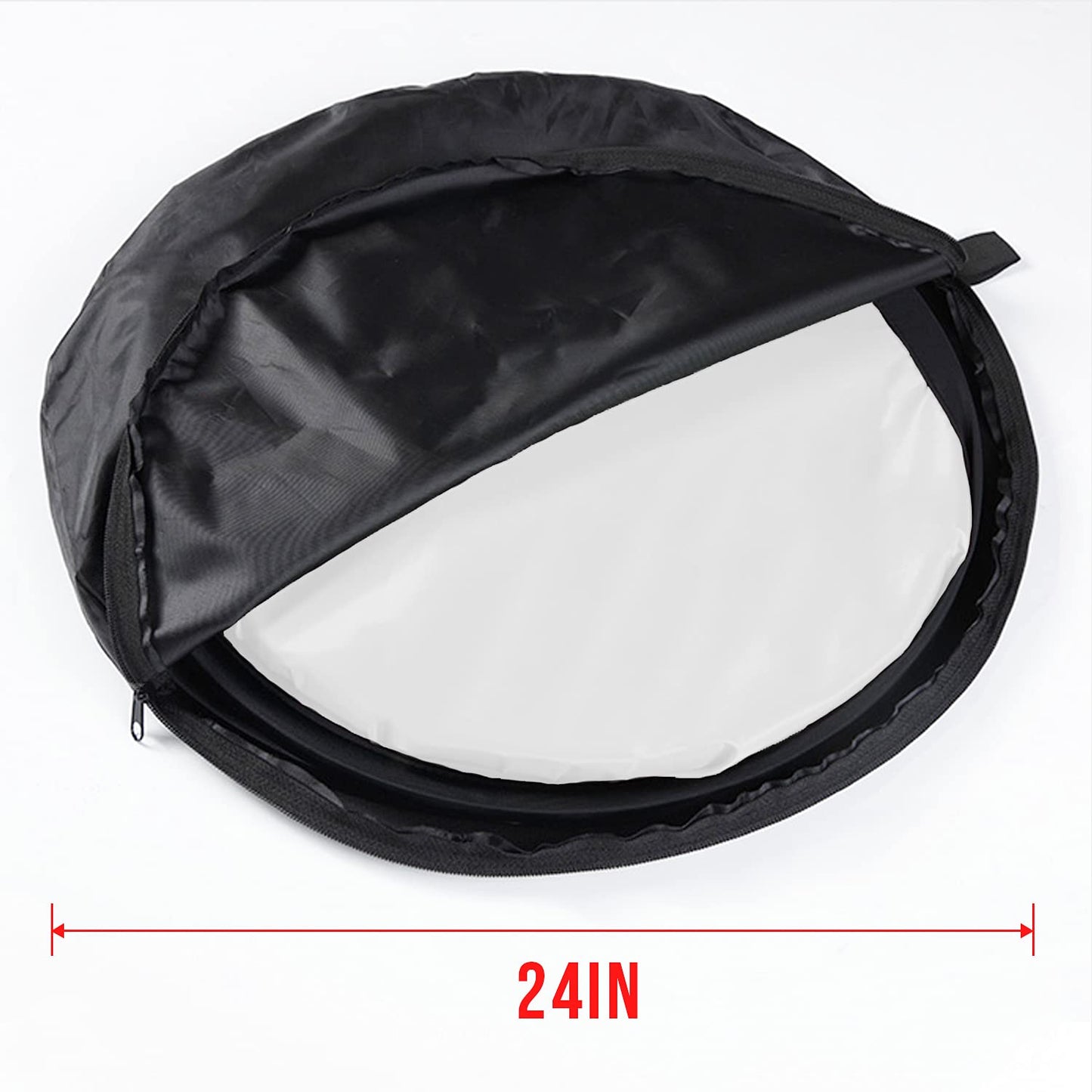 Koopro 5’×7’ Collapsible Twist Background Double-Sided Pop Up Flex Backdrops Chroma Black & White Portrait Screen Professional Video Photography and Television Studio Props with Carrying Case