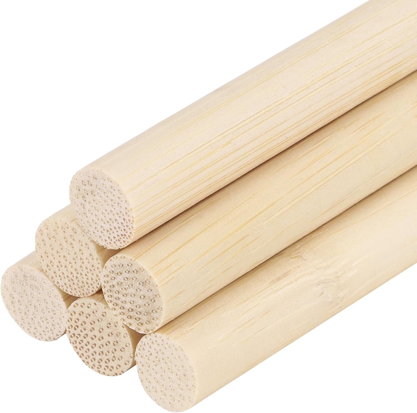 DMiotech 50 Pack 11/32" x 12" Wooden Dowel Rods Unfinished Natural Sticks Wood Craft Sticks for Home Decor Projects and Making DIY Craft,Wood Color