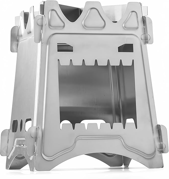 Lightweight Portable Wood Burning Camping Stove Camping Backpacking Stove Folding Wood Stove for Outdoor Hiking Camping Pi...