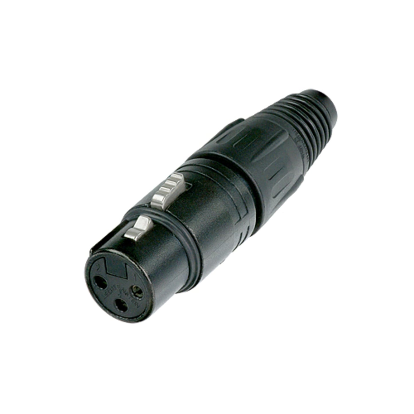 Neutrik Nc3Fx-B 3-Pin F Cable Mt Xlr, Black With Gold Contacts