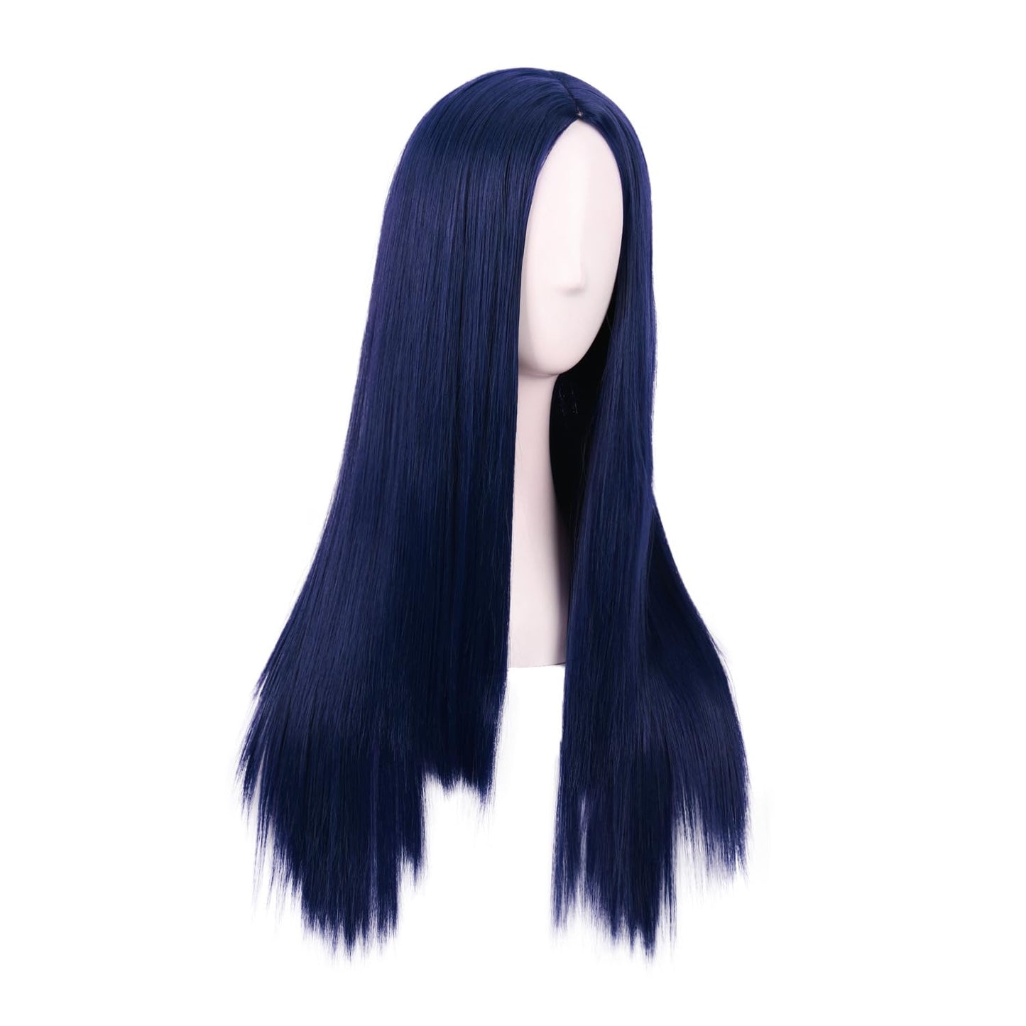 MapofBeauty 28 Inch/70 cm Women Special Long Straight Synthetic Wig (Midnight Blue)