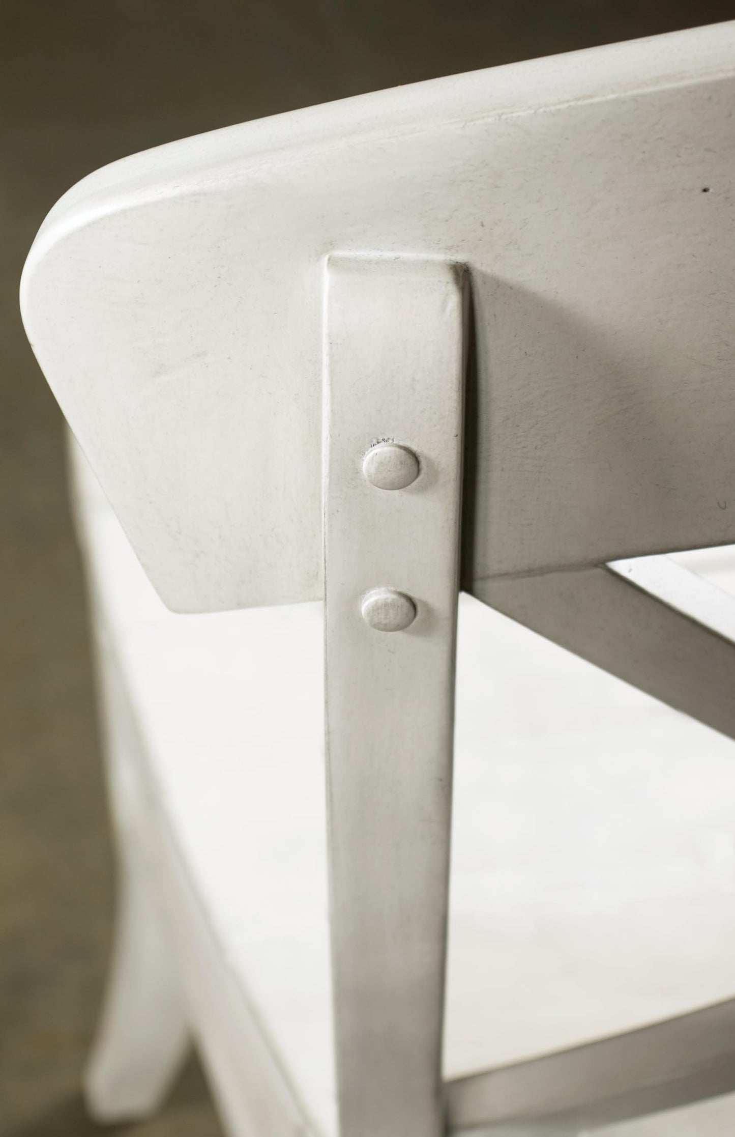 Roundhill Furniture Harola Cross-Back Dining Side Chairs in Set of 2, Smoky White Finish