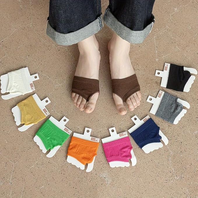 Women's Open Toe Split Toe Socks Sweat-Absorbing Anti-Slip Invisible Socks