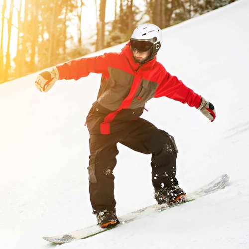 TOMSHOO Ski Snowboard Skateboard Helmet Adjustable Windproof Warm Detachable Liner Snow Winter Sports Helmet Earmuff (White with Glasses) (White, Medium)