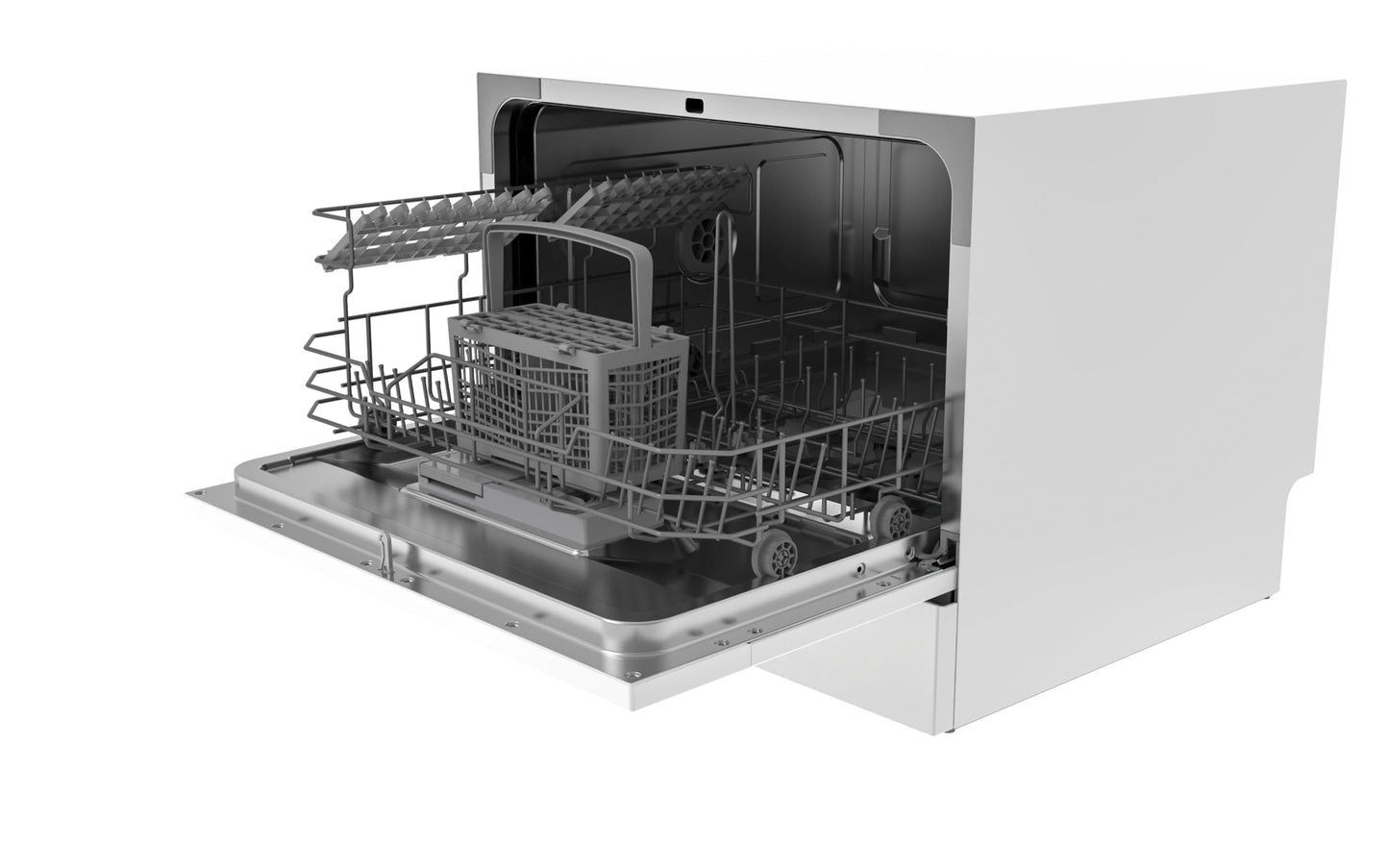HAMILTON BEACH HBDW3208 RCA RDW3208 Counter Top Dishwasher, 6 Place Settings, Portable, White