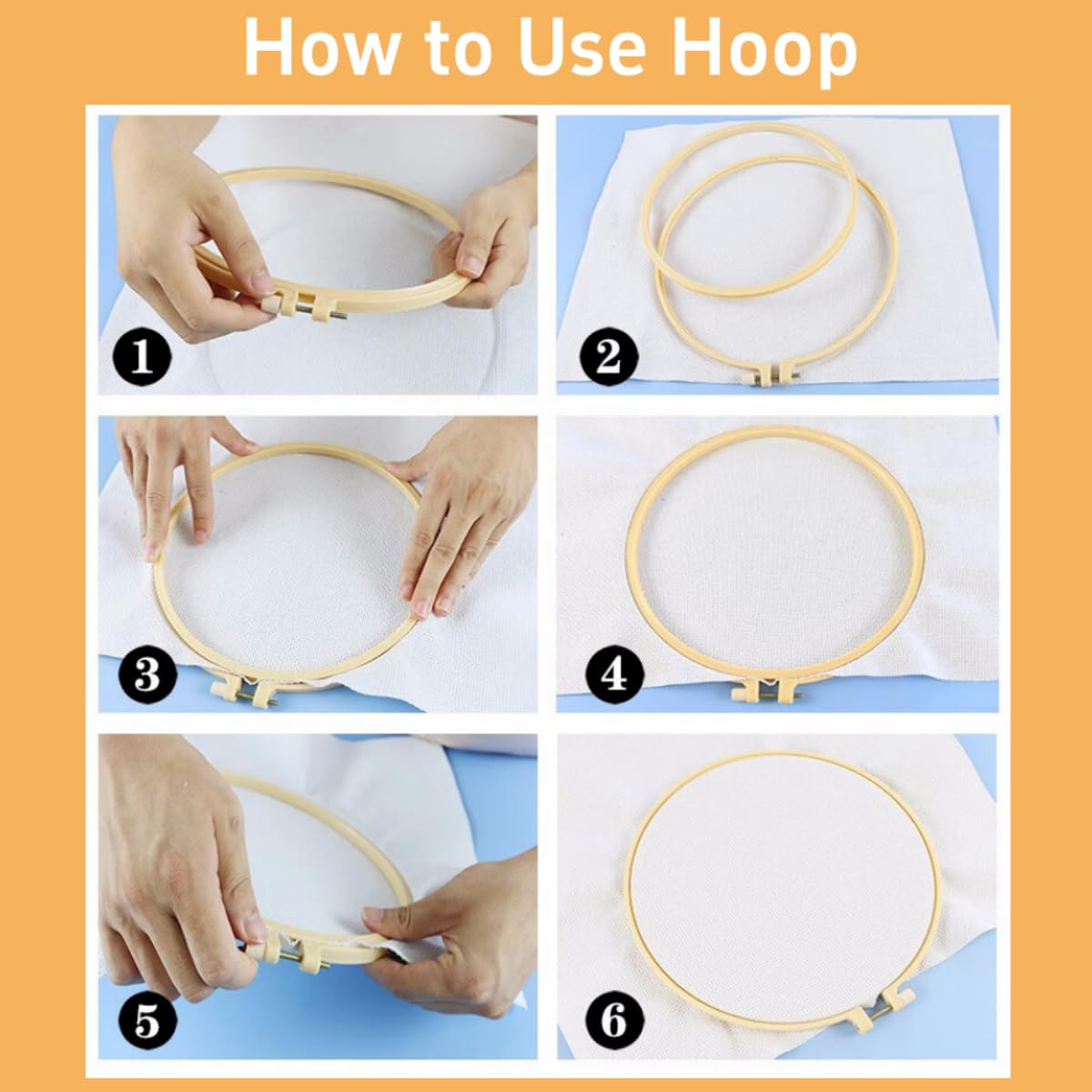 DIY Punch Needle Kits Hummingbird Flying in Flowers Easy for Beginners Punch Needle Embroidery Set with Hoop Stamped Pattern for Craft Lovers and Home Decor-13