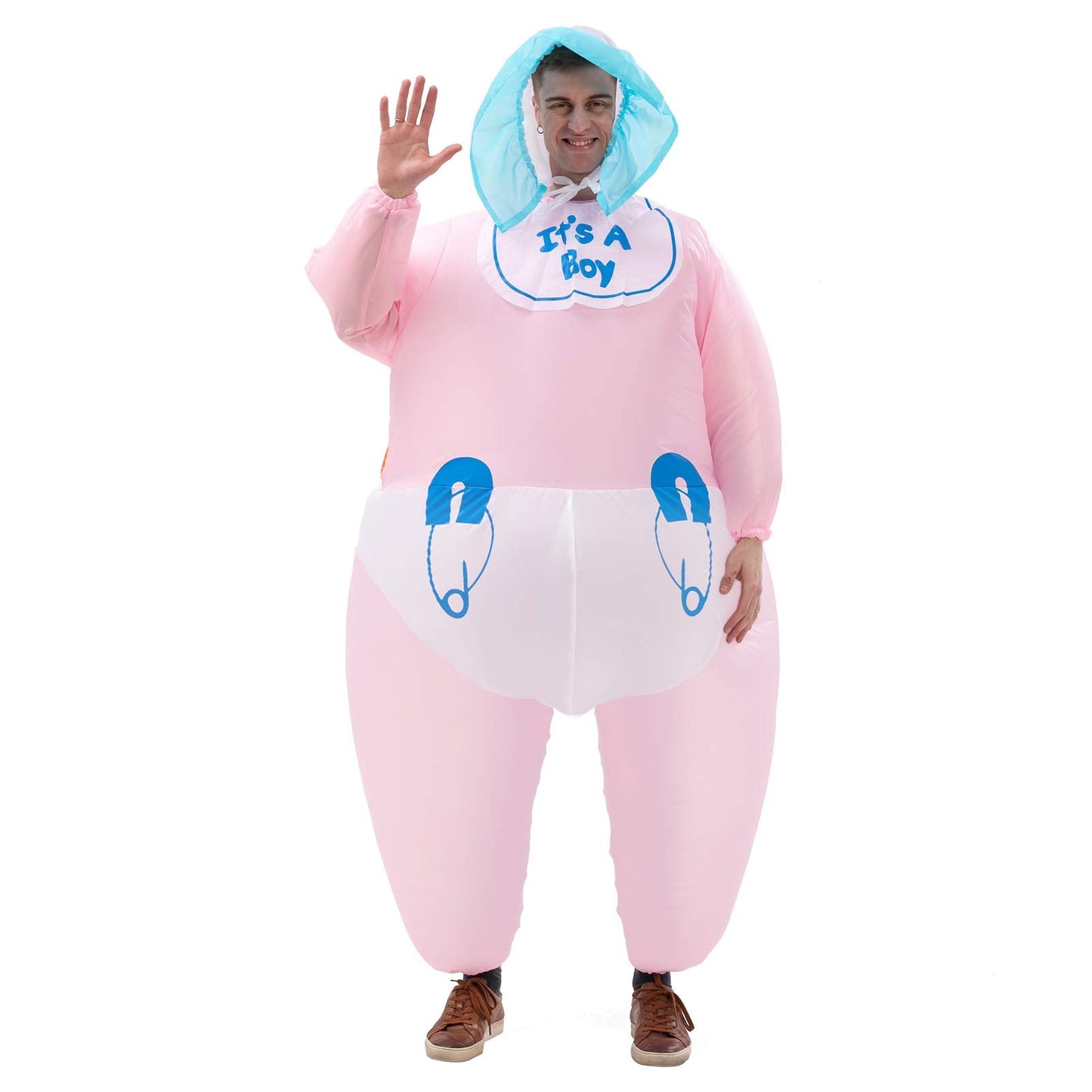 IHGYT Men's Inflatable Costume Boys Giant Blow up Party Halloween Christmas Child Baby Cosplay, Adult Size