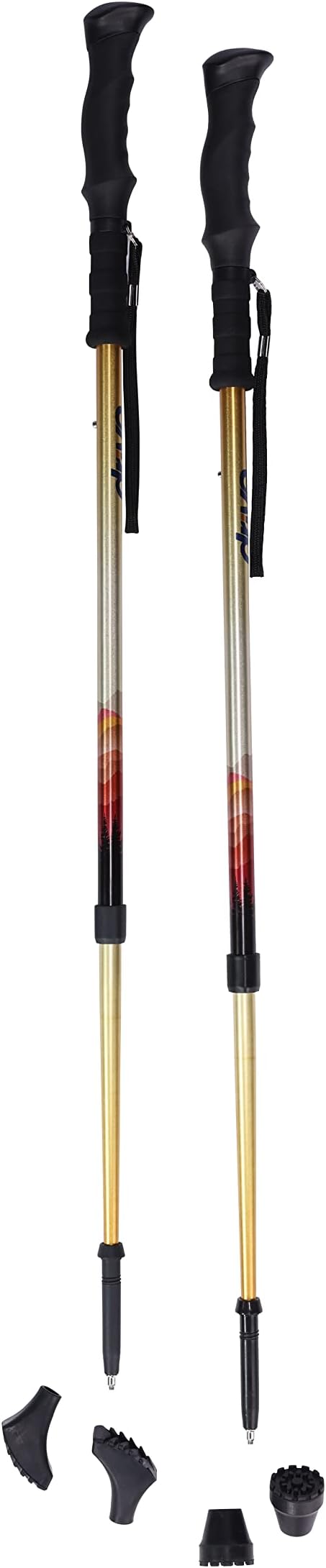 Drive Medical Summit Walking Poles, Adjustable Nordic Walking Poles for Women, Men, Seniors, Trekking Poles, Walking Stick...