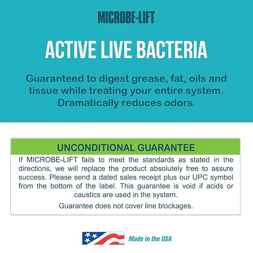 MICROBE-LIFT Original Septic System and Cesspool Treatment, Septic Tank Treatment Liquid, 1 Gallon