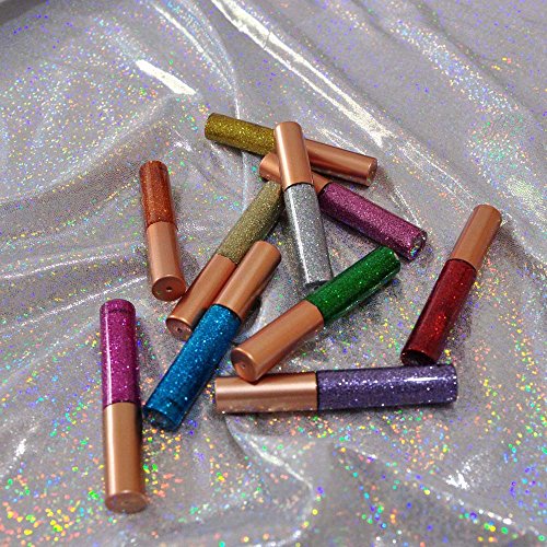 10 Colors Liquid Glitter Eyeliner Metallic Shimmer Glitter Eyeshadow Pigment Eyebrown Shimmer Waterproof Face Lips Art for...