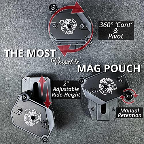 Black Scorpion Gear Ambidextrous Single/Double Stack Competition Magazine Pouch