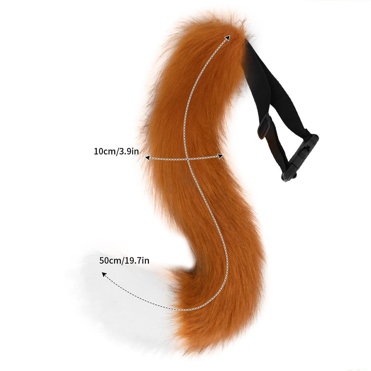 HAOAN Faux Fur Cat Masks Fox Tail and Paw Gloves Set Plush Halloween Parties Cosplay Costume Accessories