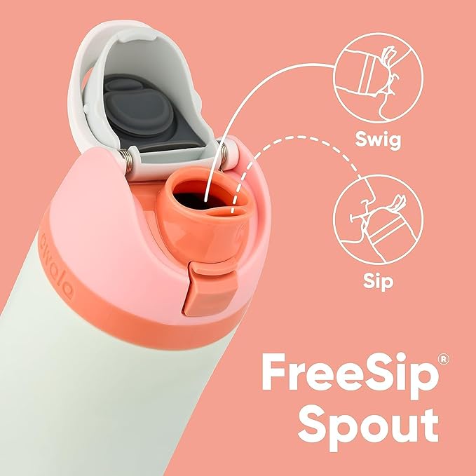 Owala FreeSip Insulated Stainless Steel Water Bottle with Straw for Sports, Travel, and School BPA-Free Sports Water Bottle, 32 oz, Surfs Edge