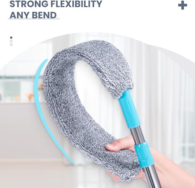 2026 New Retractable Gap Dust Cleaner, Upgraded Extendable Microfiber Duster with Bendable & Removable Head, Washable Dusting Brush for Home, Kitchen, Car & Hard-to-Reach Areas (2)