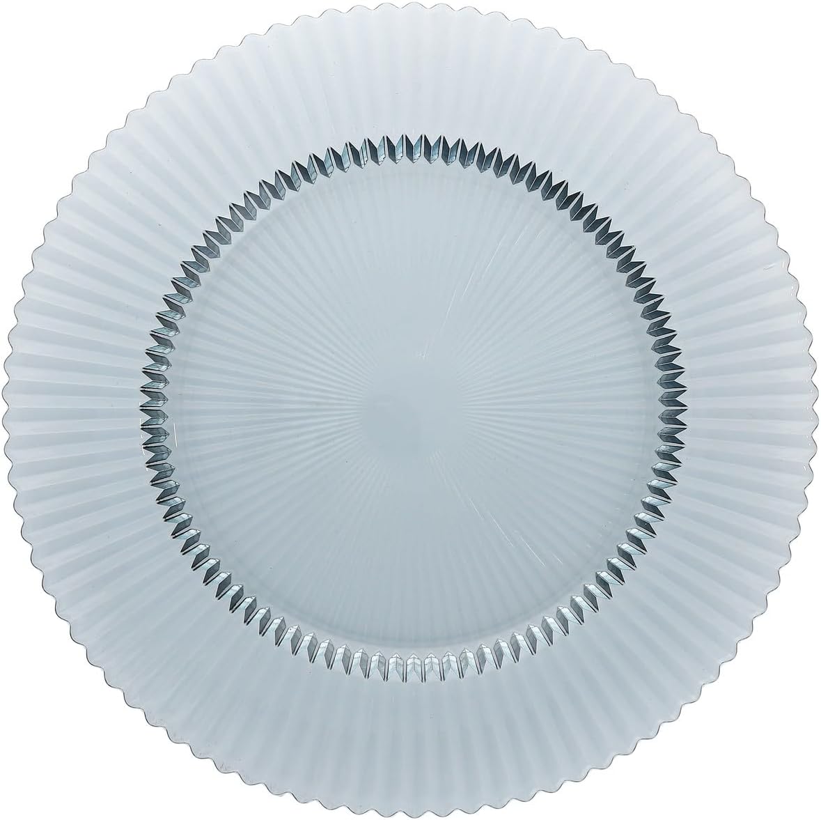 Fortessa Archie Glass, 10.6 Inch Dinner Plate (Set of 4), Dusk Gray