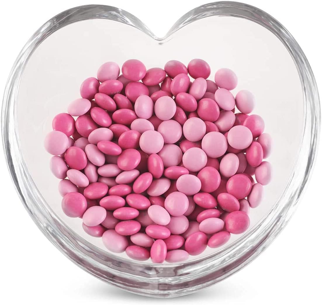 nambe Glass Heart Bowl | Serveware Collection - Love Bowl Large | Measures at 8.5" x 5" | Made with Glass | Anniversary and Mothers' Day Gift | Designed by Sean O'Hara