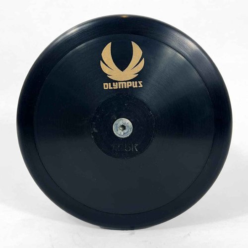 Olympus Midnight Series 2.5kg - 2.25kg - 1.75kg - 1.5kg - 1.25kg - .75kg Low-Spin Training Discus, 65% Rim Weight - Training Approved Track & Field Throwing Discus (0.75, kilograms)