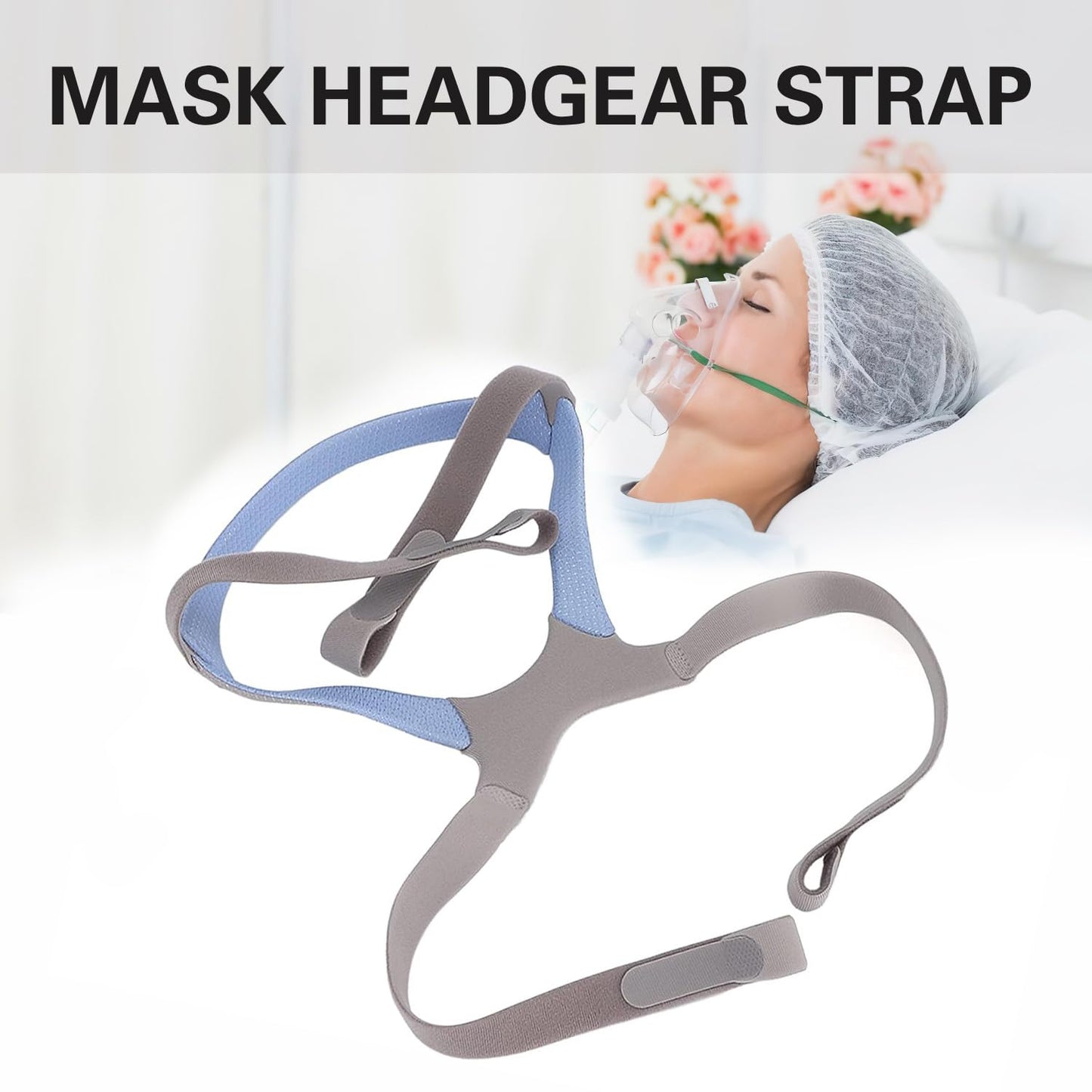 Replacement Universal Nasal Guard Headgear, Replacement Headgear for ResMed Mirage FX Nasal Guard, Breathing Machine Accessory for Mirage FX Elastic Fabric Strap