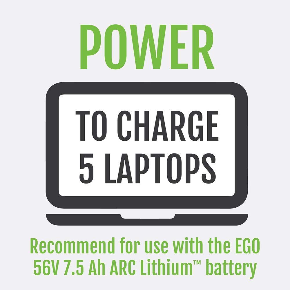 Ego Power+ Portable Inverter, 150W, Power Inverter Generator, Quiet, Battery And Charger Not Included - Pad1500