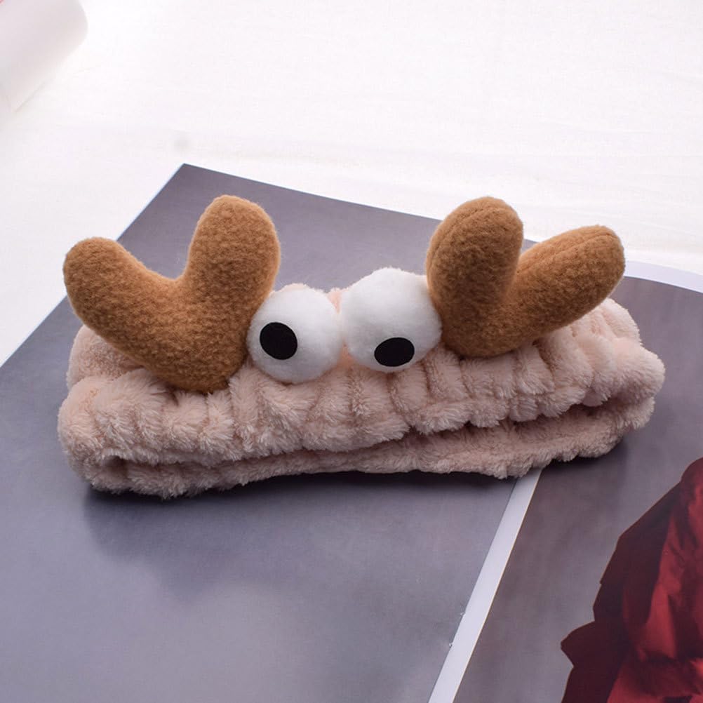 Beaupretty 2 Pieces Spa Headband Face Wash Headband Cute Cartoon Crab Headband Elastic Hair Band Women Girls Makeup Hairbands(Kh