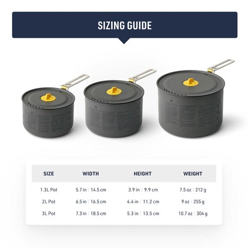Sea to Summit Frontier Ultralight Camping Cooking Pot, 3 Liter