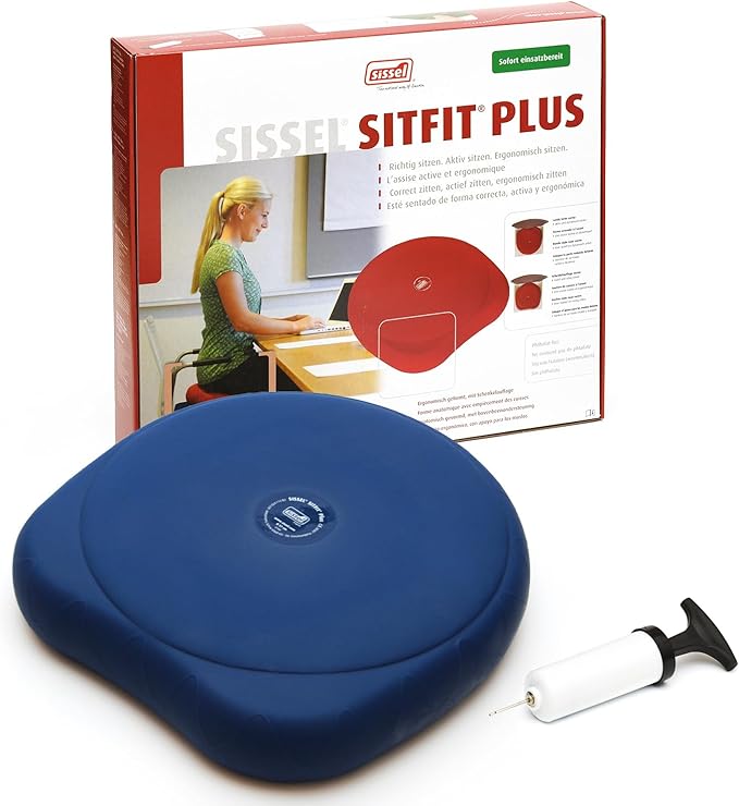 SISSEL SITFIT 14in Red | Active Sitting & Training | Strengthens Back & Pelvic Floor Muscles | Versatile Use: Legs & Veins | Adjustable Pressure | Includes Exercise Poster