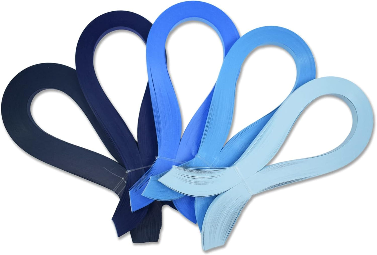 CrafTreat Blue Quilling Paper Strips for Craft Work - 500 Quilling Strips 3mm 30 CM Length - Paper Quilling for Decorating Cards, Gift Bags, Picture Frames and Scrapbooking