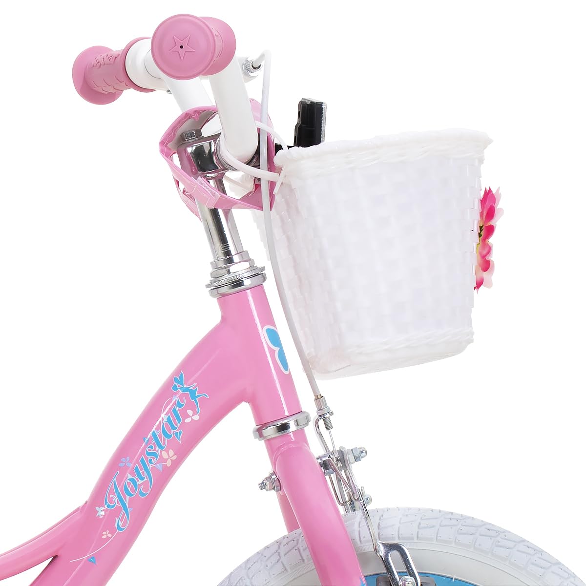JOYSTAR 12 Inch Kids Bike for Ages 2 3 4 Years Girls, Toddler Bike with Training Wheels & Handbrake for 2-4 Years Old Child, Pink