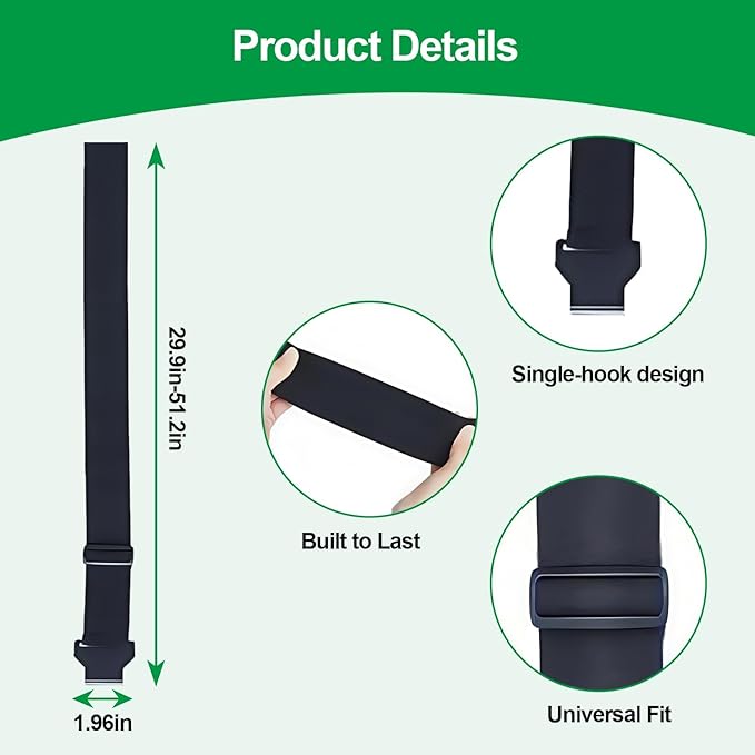 Trash Can Locks for Animals，One Claw Heavy-Duty Adjustable Bungee Straps for Bear-Proof & Raccoon-Proof Garbage Bins,Windproof Design,Fits Most Trash Cans,Odor Control（2PACK)