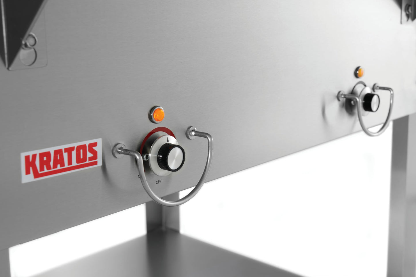 Kratos Commercial Mobile Electric Steam Table/Hot Food Table, 4 Wells, Stainless Steel, NSF 240V (28W-199)