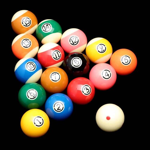 Soseen Pool Cue Ball 2-1/4" Regulation Size 16 Pool Balls Billiard Set (White)