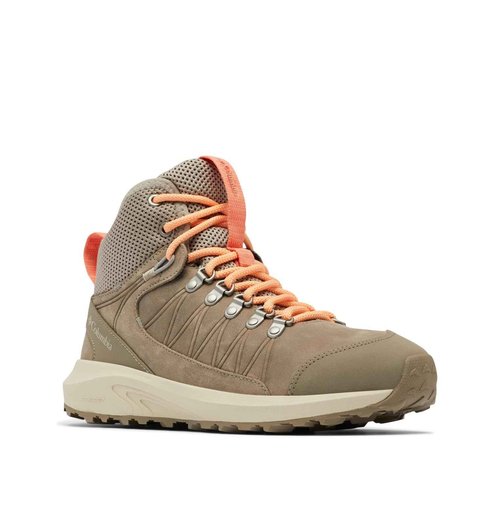 Columbia Women's Trailstorm Crest Mid Waterproof, Kettle/Peach, 7.5