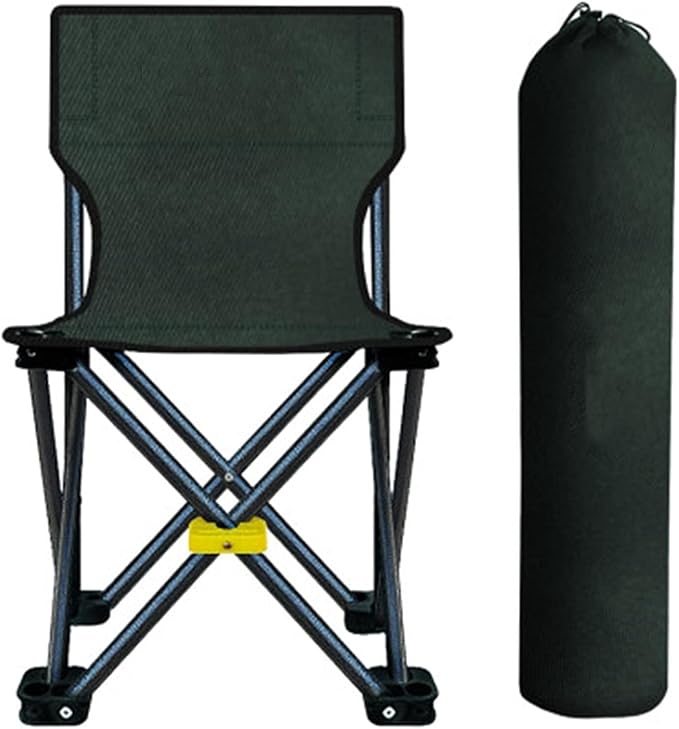HVVRNEWF Outdoor Camping Folding Chair Ultra-Light Fishing Chair Folding Stool Green Portable Chair for Camping Expedition...
