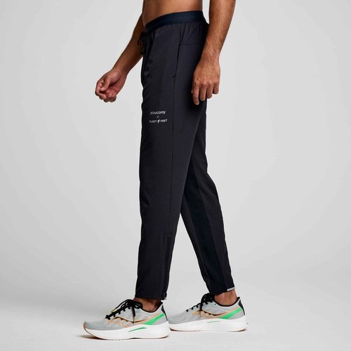 Saucony Men's Boston Woven Pant, Black