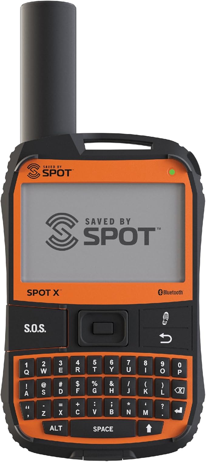 Spot X with Bluetooth 2-Way Satellite Messenger | SOS Protection | Handheld Portable 2-Way GPS Messenger for Hiking, Campi...