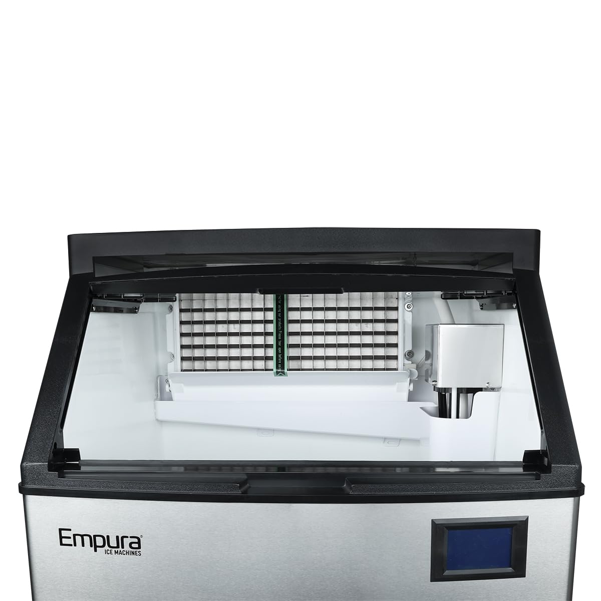 Empura 27" Wide Air Cooled Undercounter Ice Maker | Commercial Ice Machine for Restaurant Bar Cafe | Half Cube, 280 lbs/24hr, 77lbs Bin Capacity, 26.5"W x 27.5"D x 38.5"H, Stainless Steel, 115v, NSF