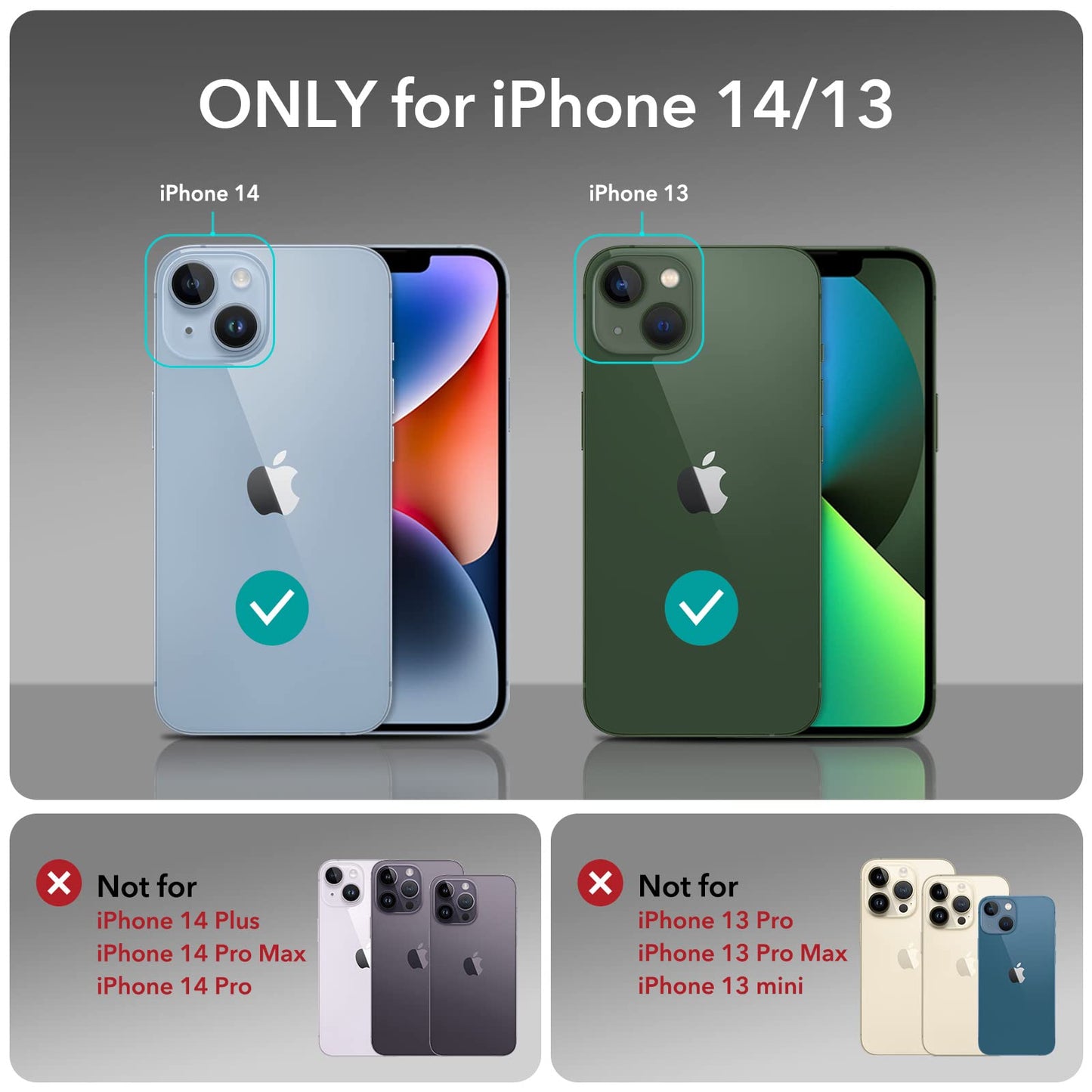 Esr For Iphone 14 /Iphone 13 Case, Compatible With Magsafe, Shockproof Military-Grade Protection, Magnetic Phone Case For Iphone